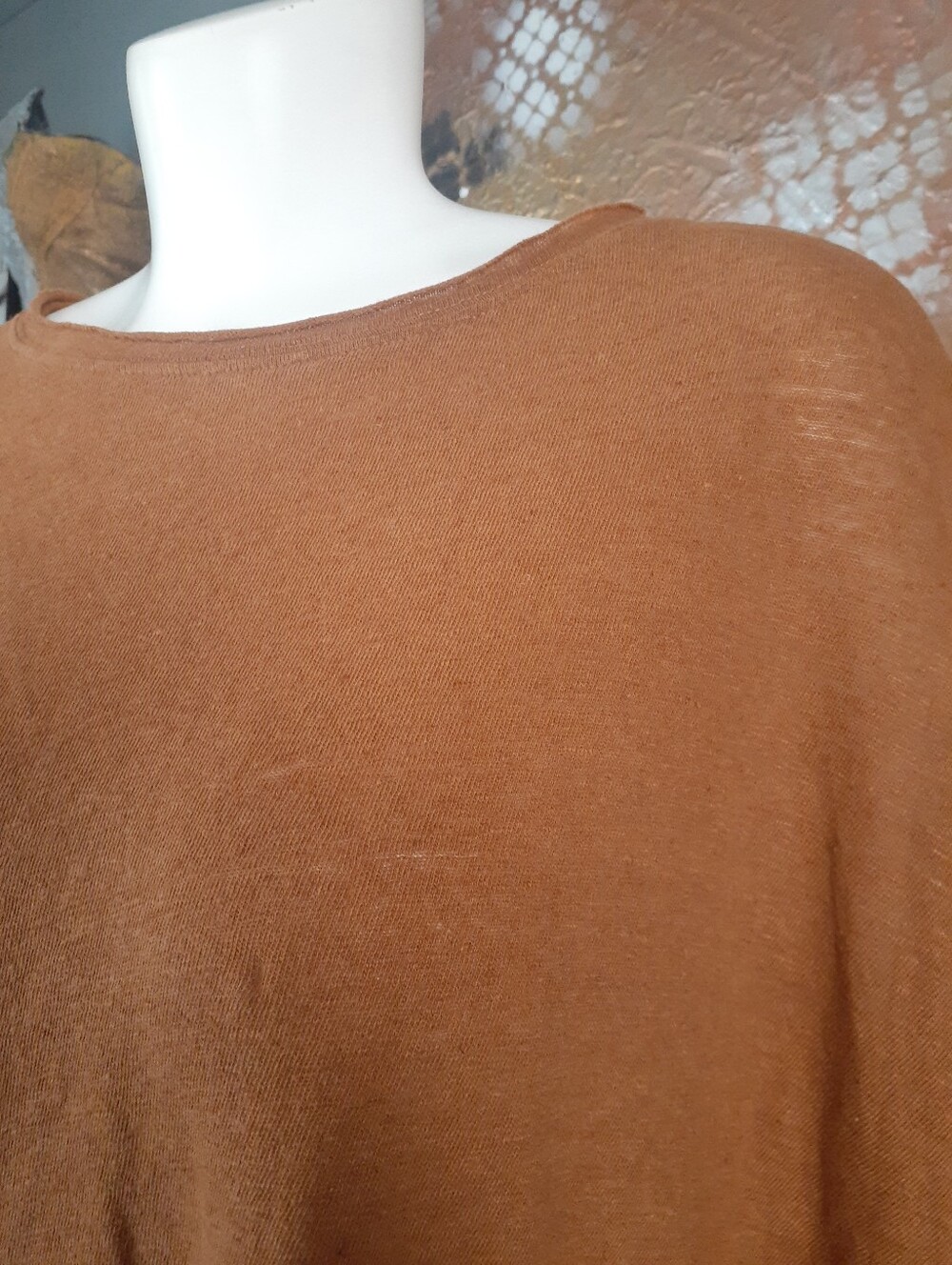 Zara Nwt Women's Lightweight Knit Top - Rust/Brown - Picture 8 of 12